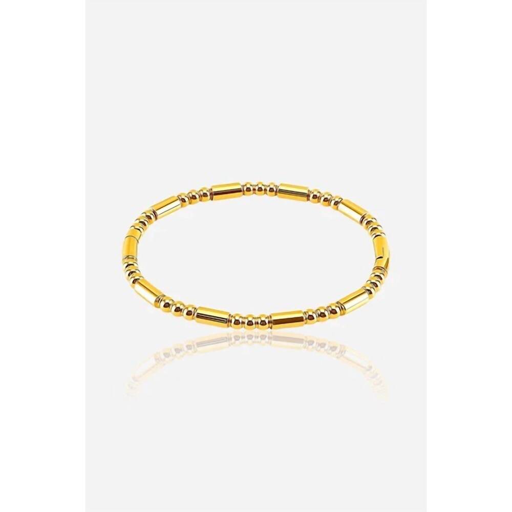 NEW SECRET BOX women's estate hinged bracelet in gold